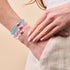 Rainbow White | .925 Sterling Silver | Mermaid Glass Bead Bracelet
